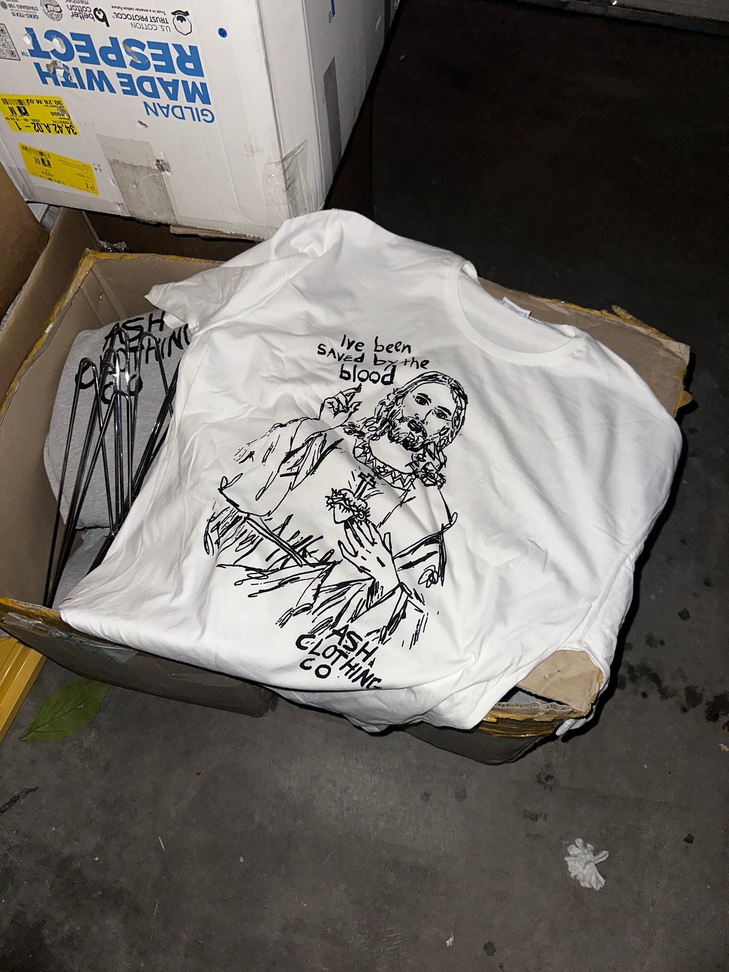 "SAVED BY BLOOD" T