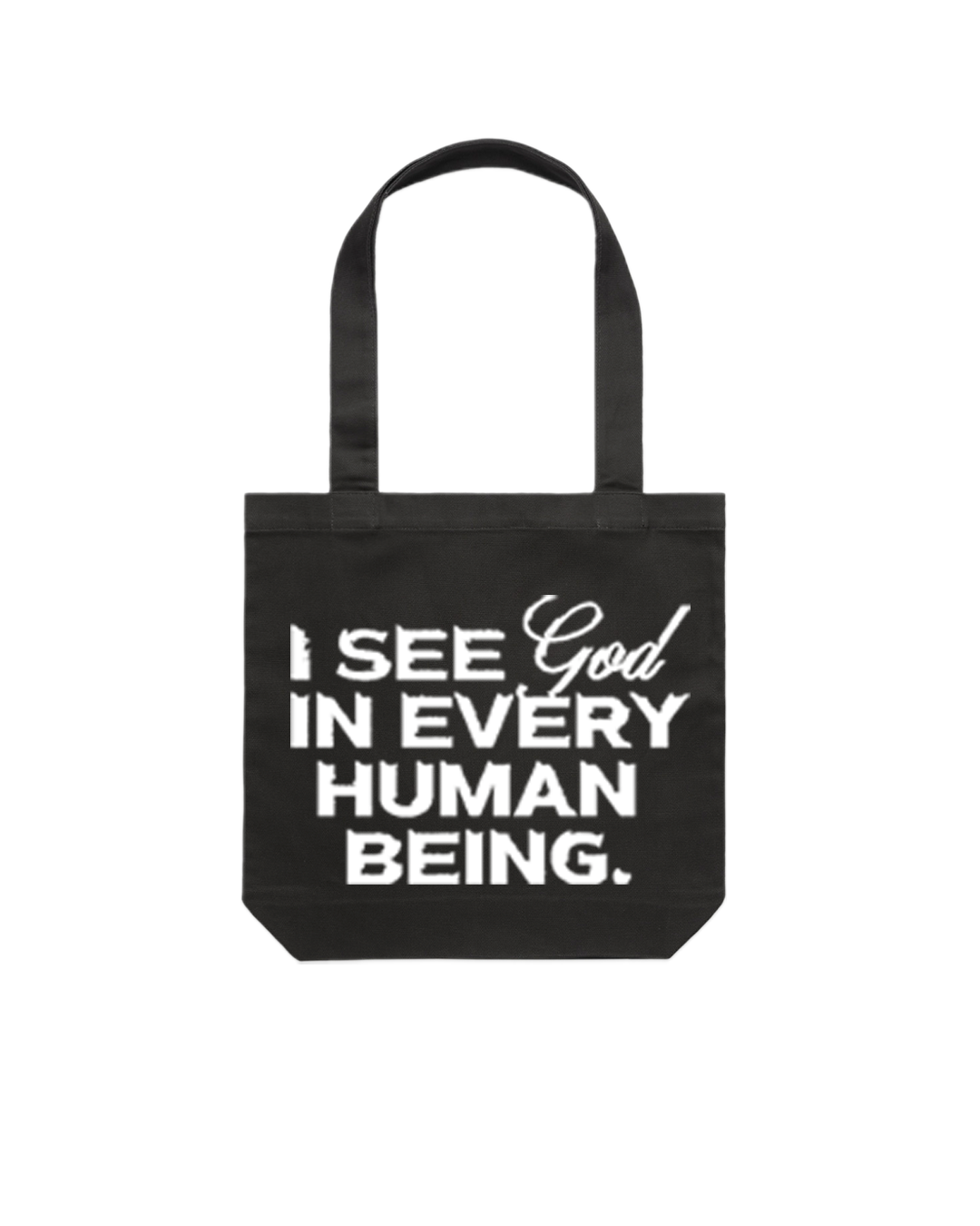 "I SEE GOD" tote