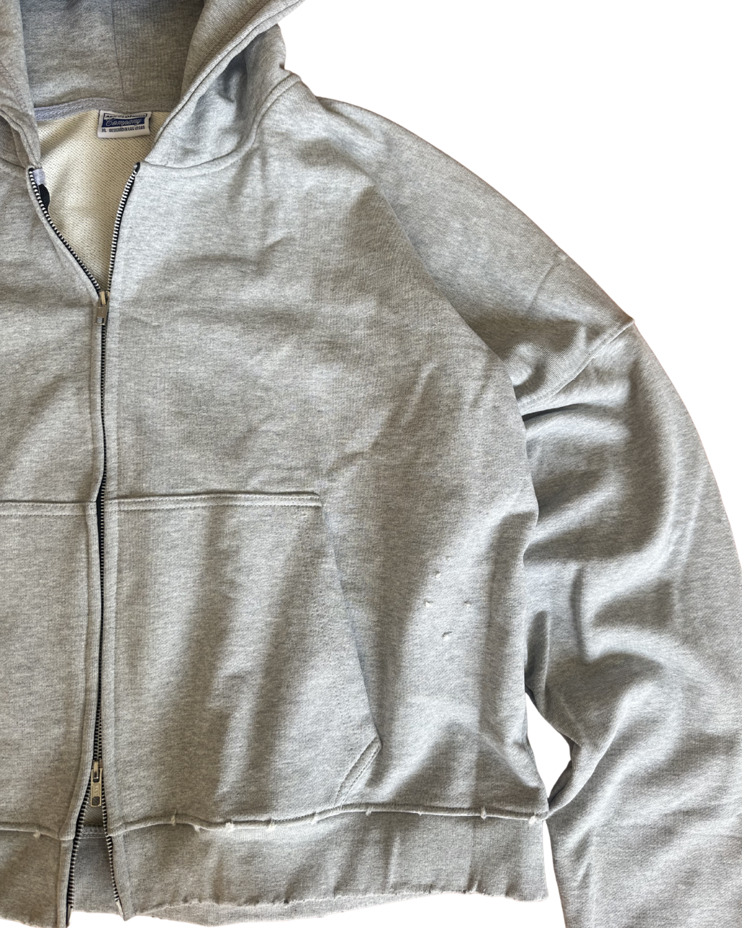 "EVERYDAY" double zip hoodie