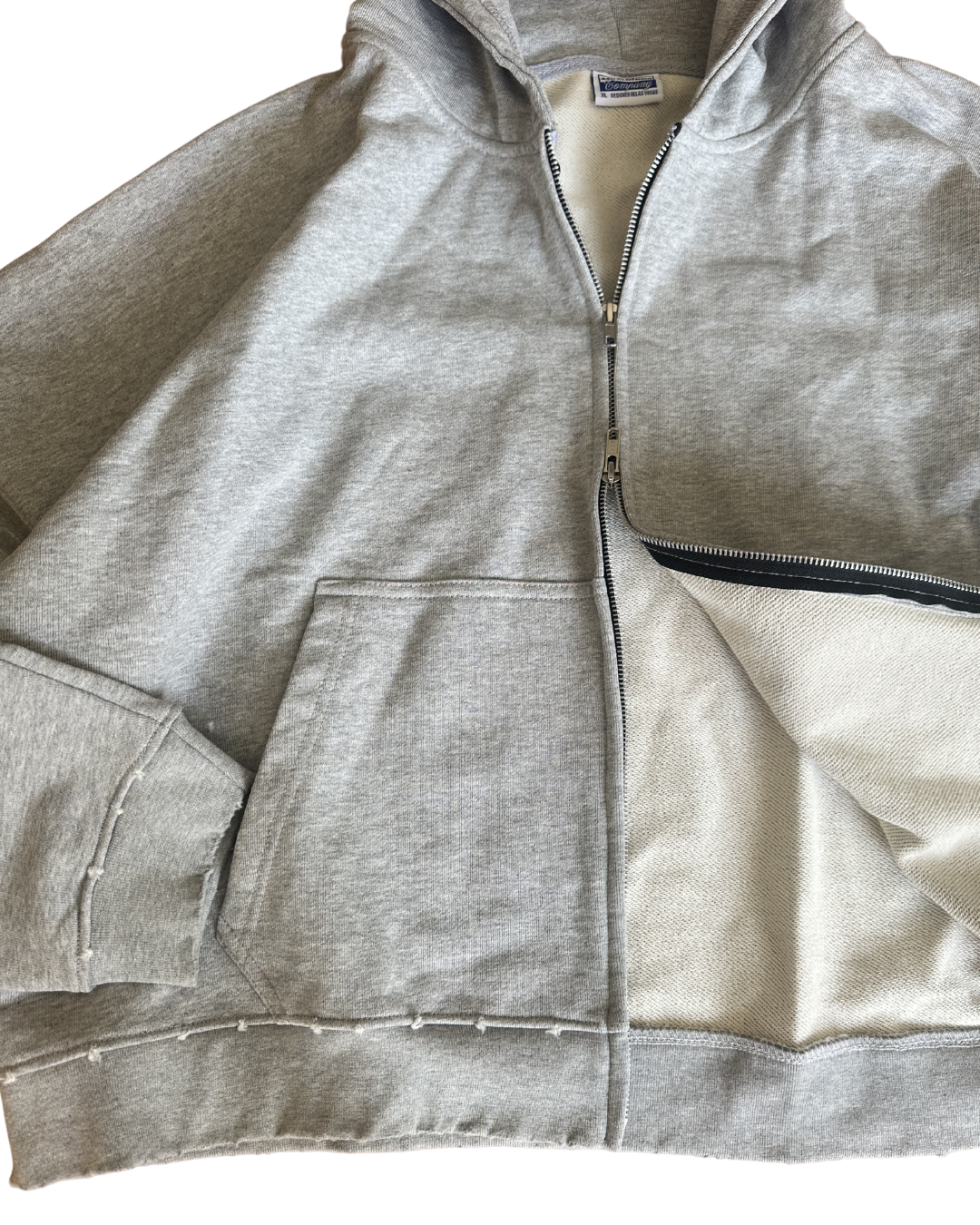 "EVERYDAY" double zip hoodie