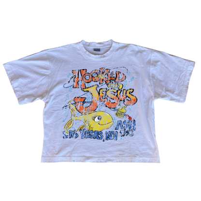 "HOOKED ON JESUS" T