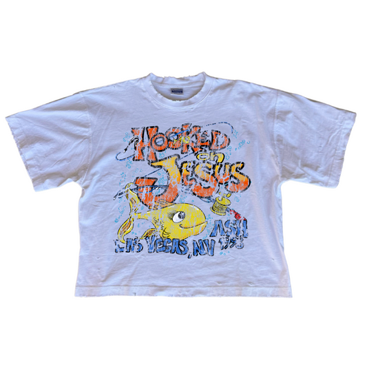 "HOOKED ON JESUS" T
